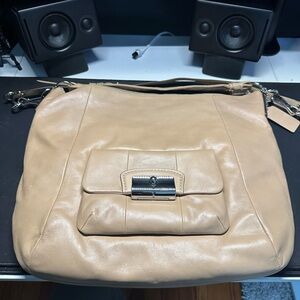Coach Tan Leather Crossbody Bag